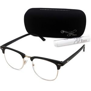 In Style Eyes Sellecks High Magnification Retro Reading Glasses Black, 7.0x